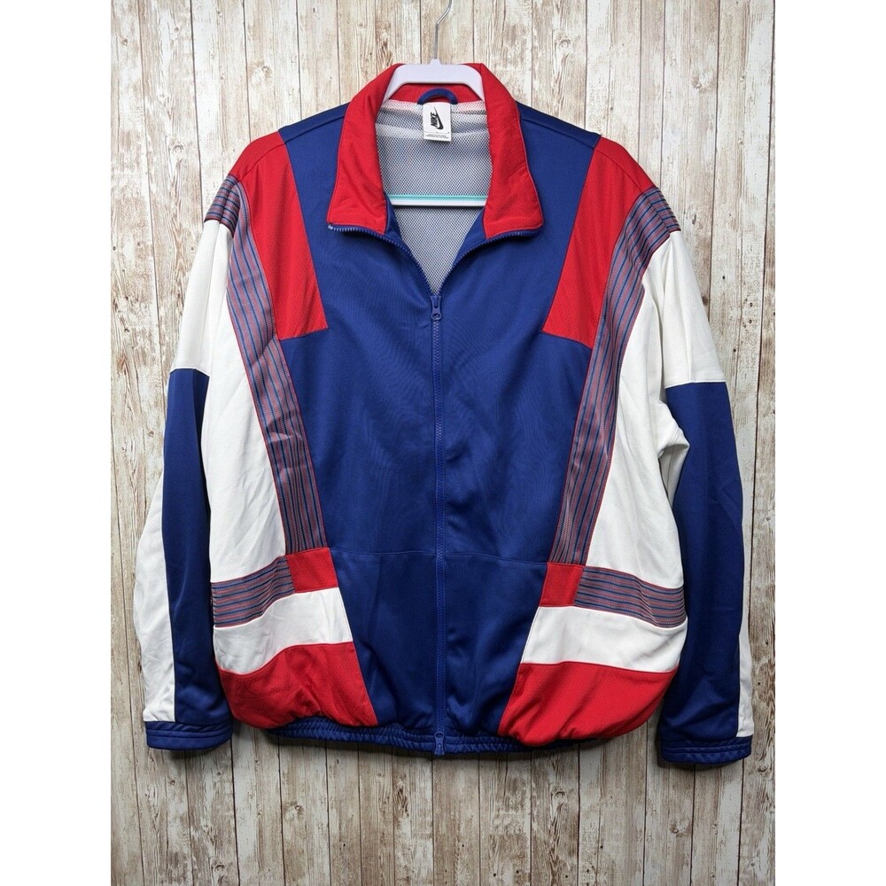 Nike X-Clot Track Full Zip Jacket USA Blue/Red/White Men's Large BQ5431-455 EUC